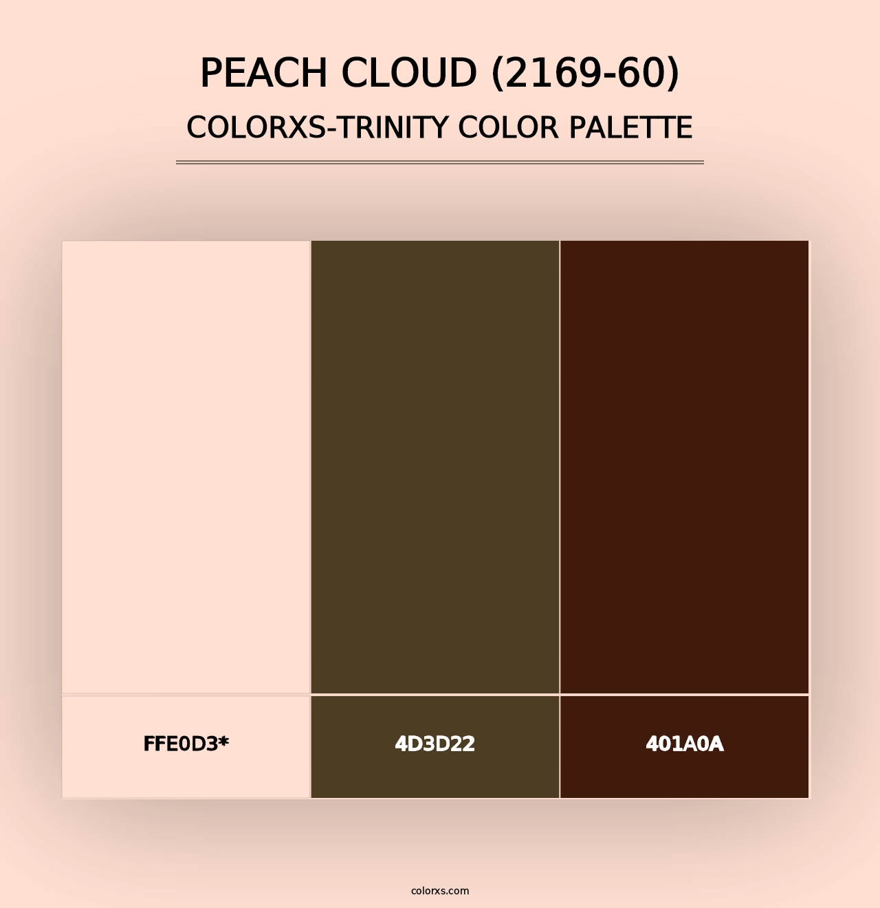 Peach Cloud (2169-60) - Colorxs Trinity Palette