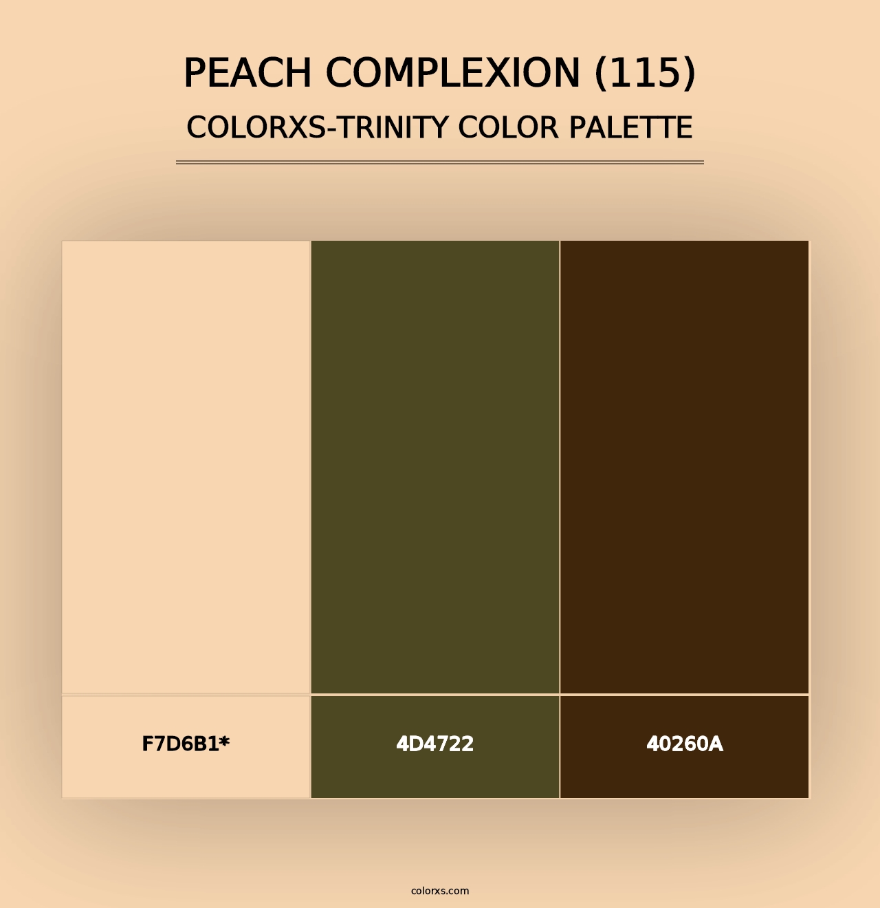 Peach Complexion (115) - Colorxs Trinity Palette