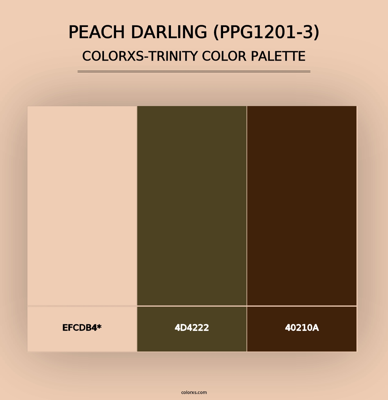 Peach Darling (PPG1201-3) - Colorxs Trinity Palette