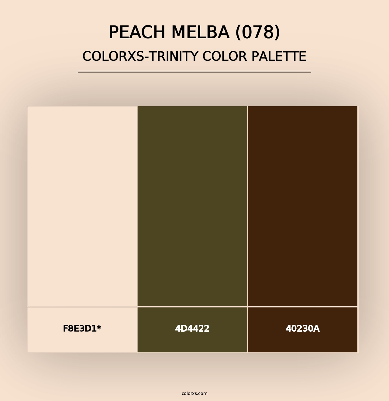 Peach Melba (078) - Colorxs Trinity Palette