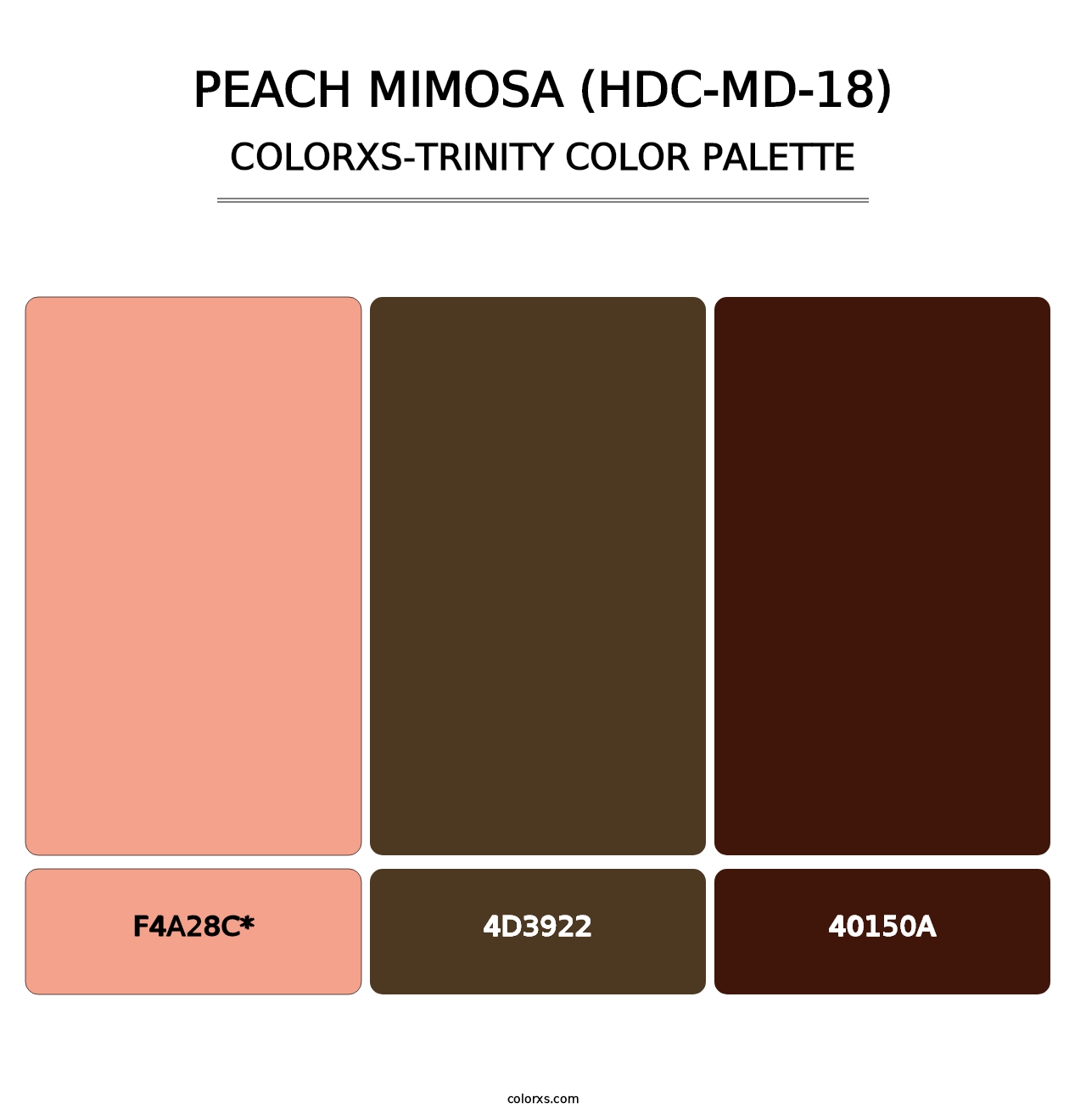 Peach Mimosa (HDC-MD-18) - Colorxs Trinity Palette