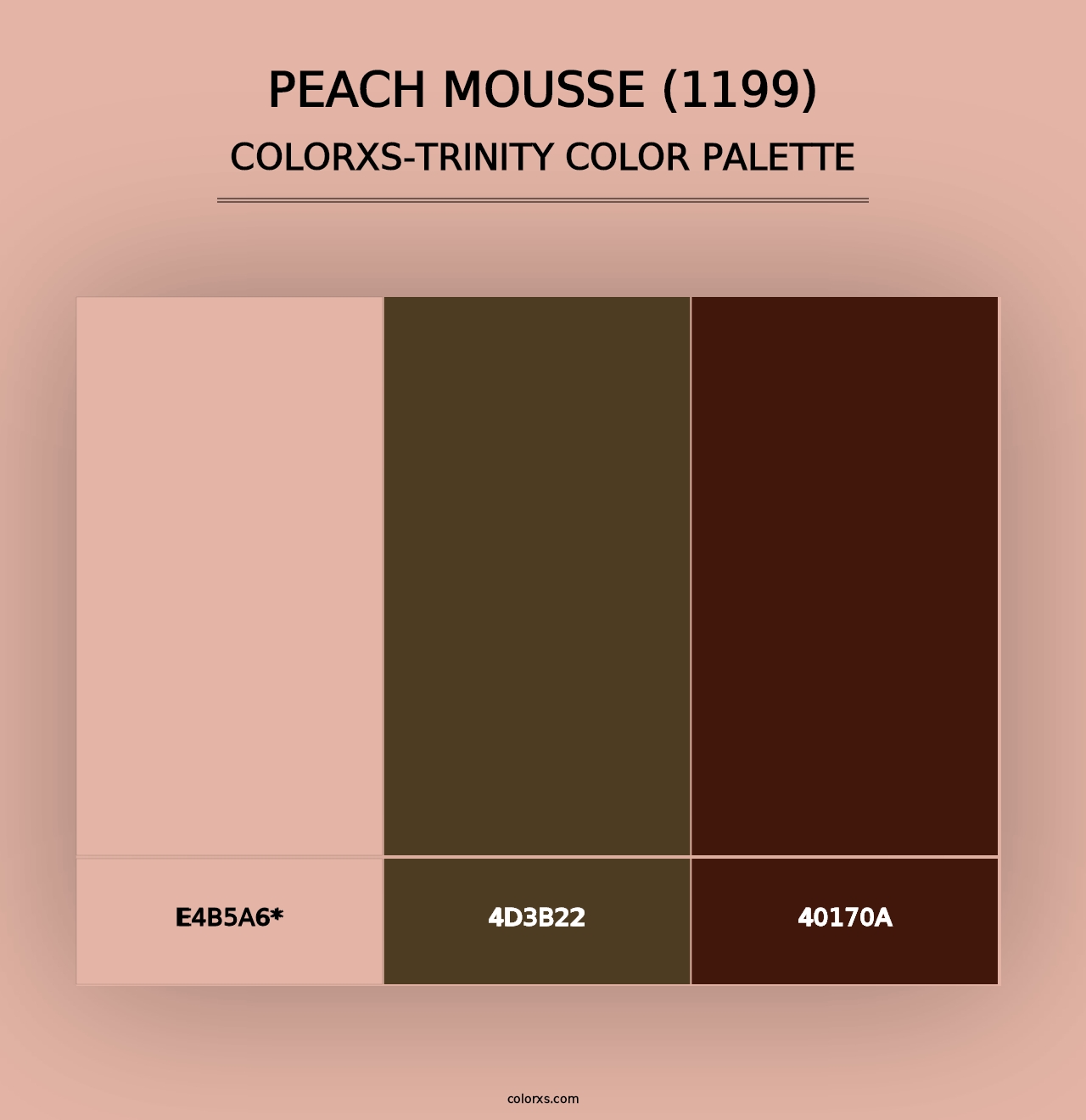 Peach Mousse (1199) - Colorxs Trinity Palette