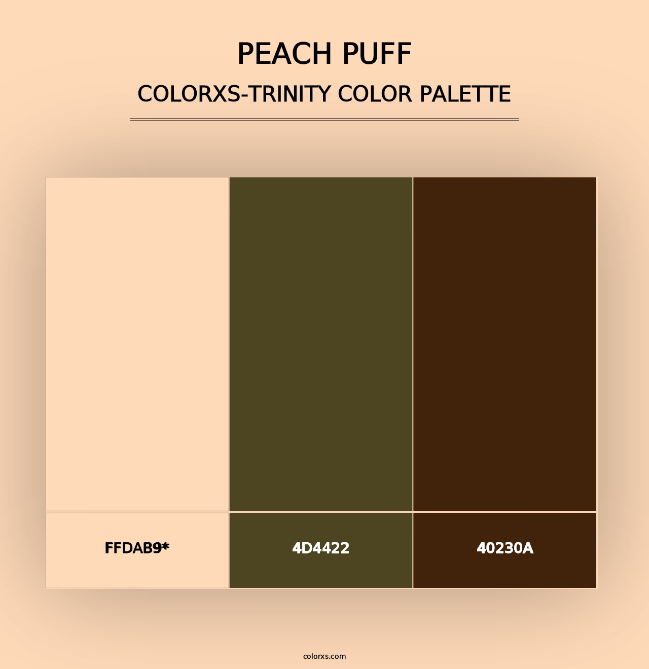 Peach Puff - Colorxs Trinity Palette