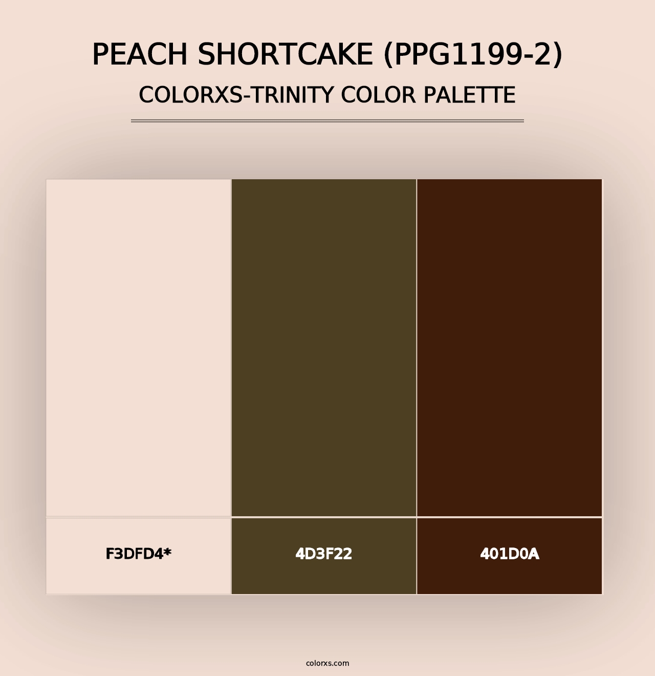 Peach Shortcake (PPG1199-2) - Colorxs Trinity Palette