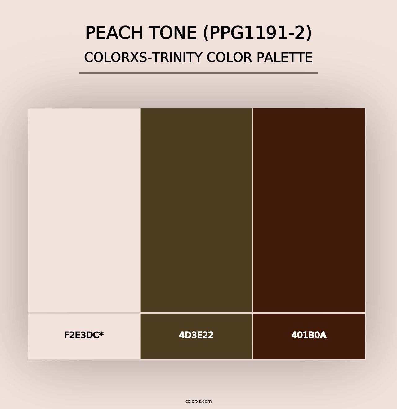 Peach Tone (PPG1191-2) - Colorxs Trinity Palette