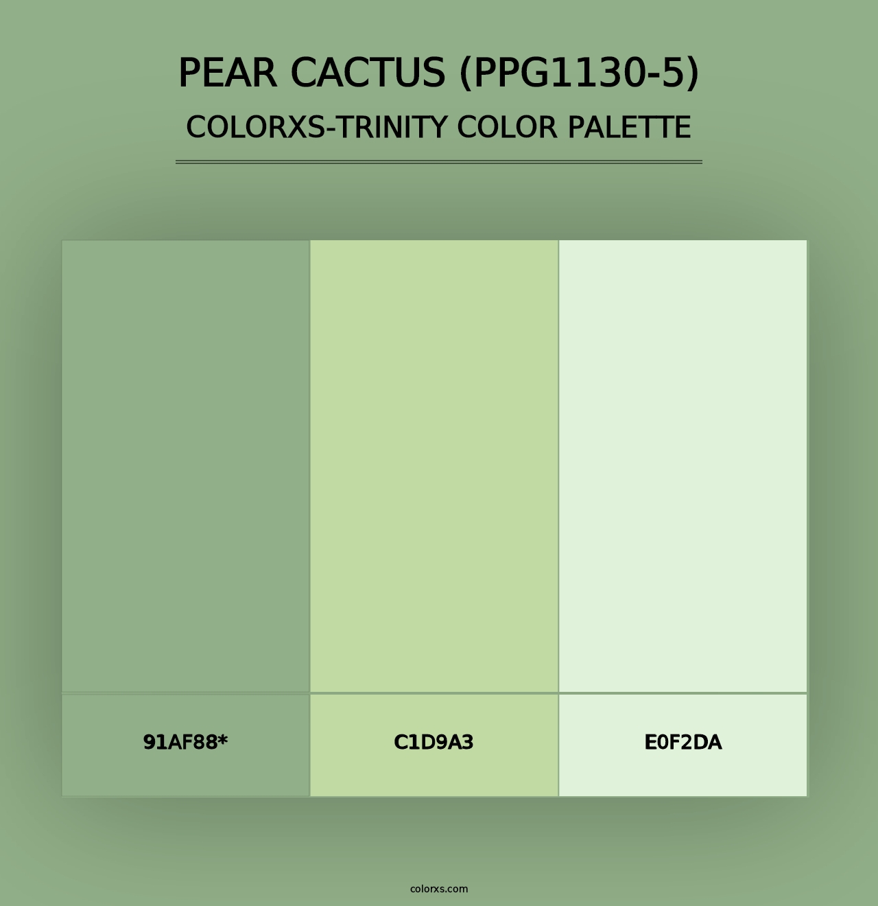 Pear Cactus (PPG1130-5) - Colorxs Trinity Palette