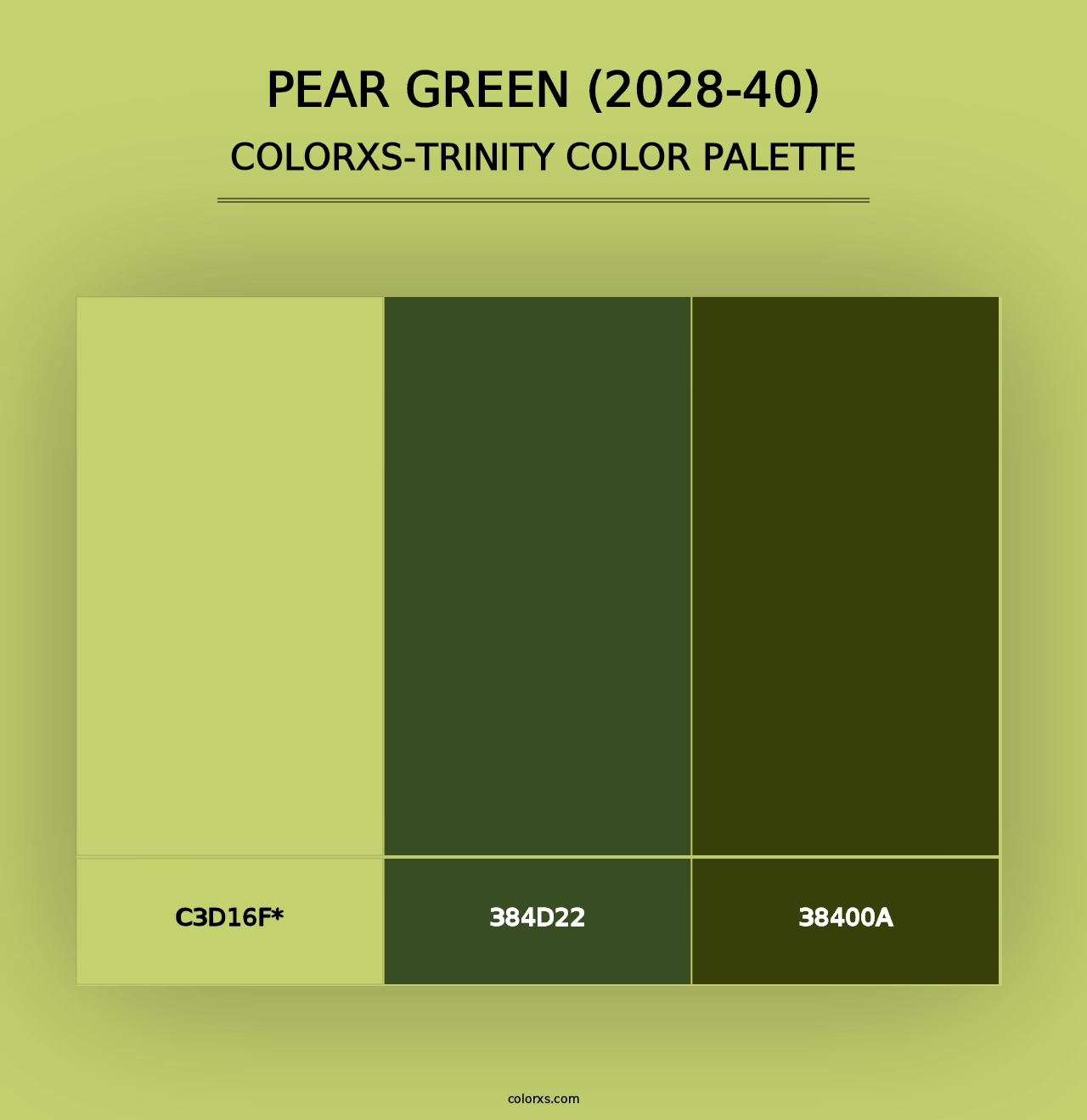 Pear Green (2028-40) - Colorxs Trinity Palette