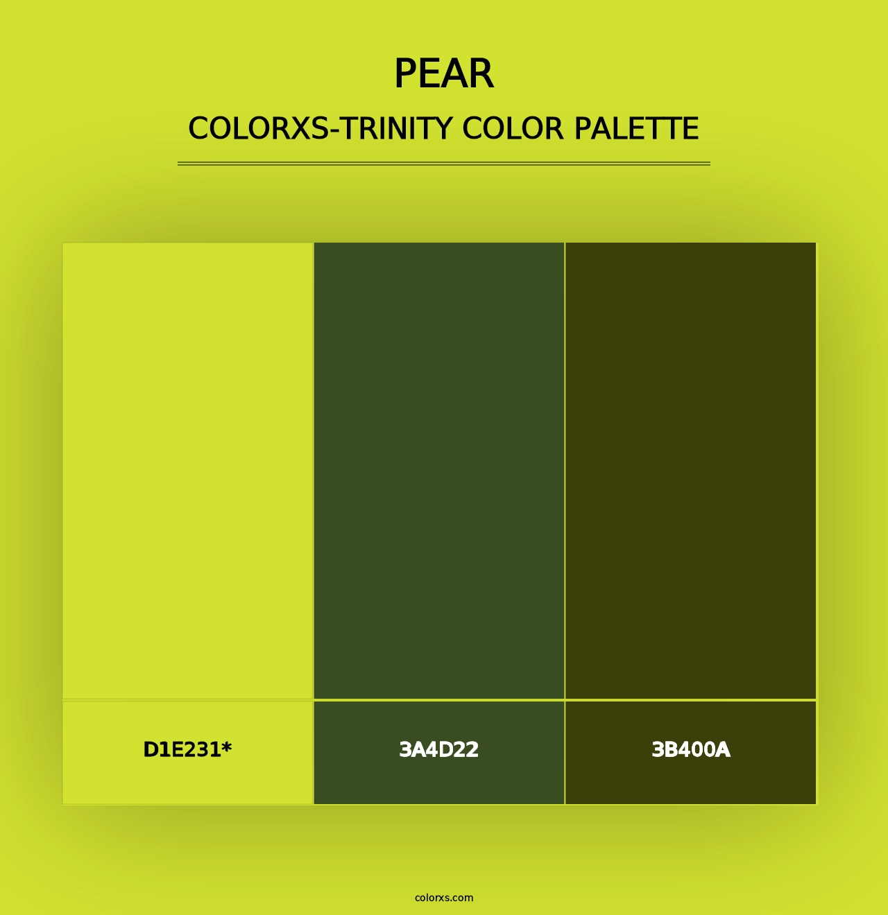 Pear - Colorxs Trinity Palette