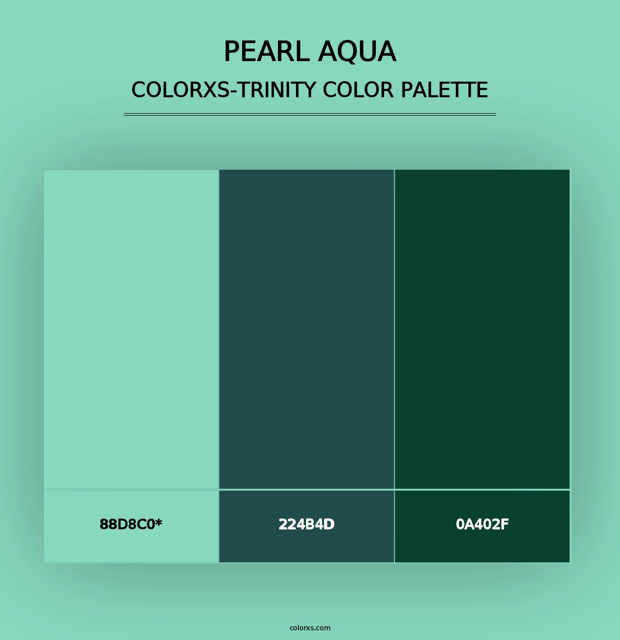 Pearl Aqua - Colorxs Trinity Palette