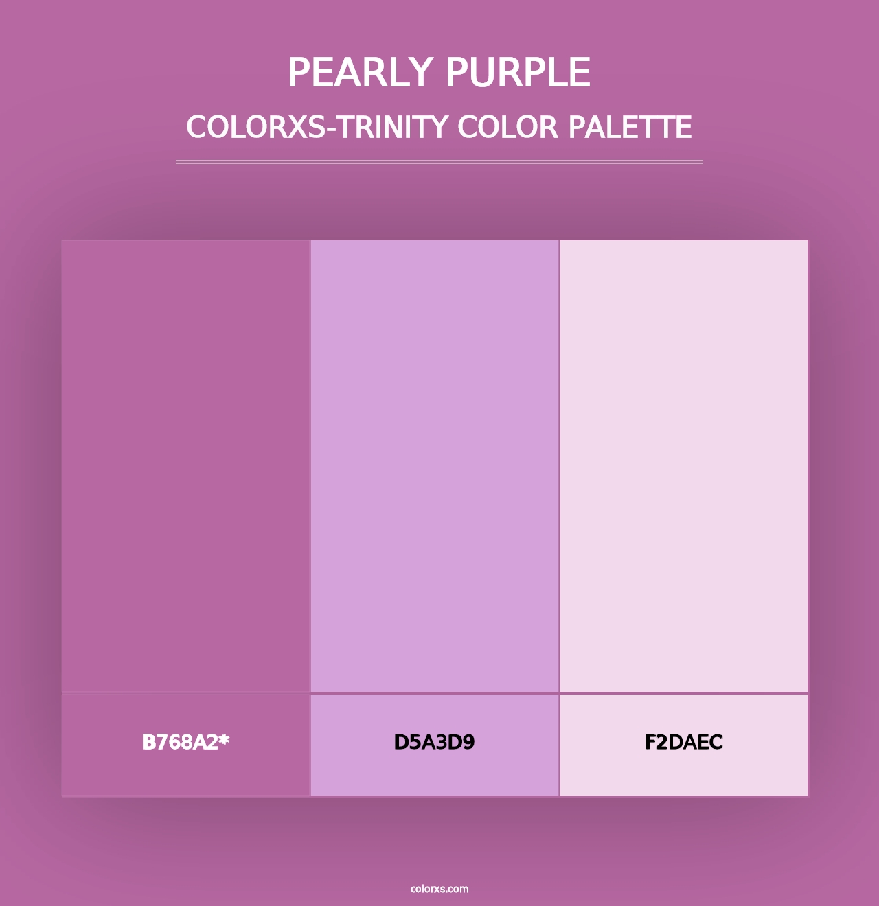 Pearly Purple - Colorxs Trinity Palette