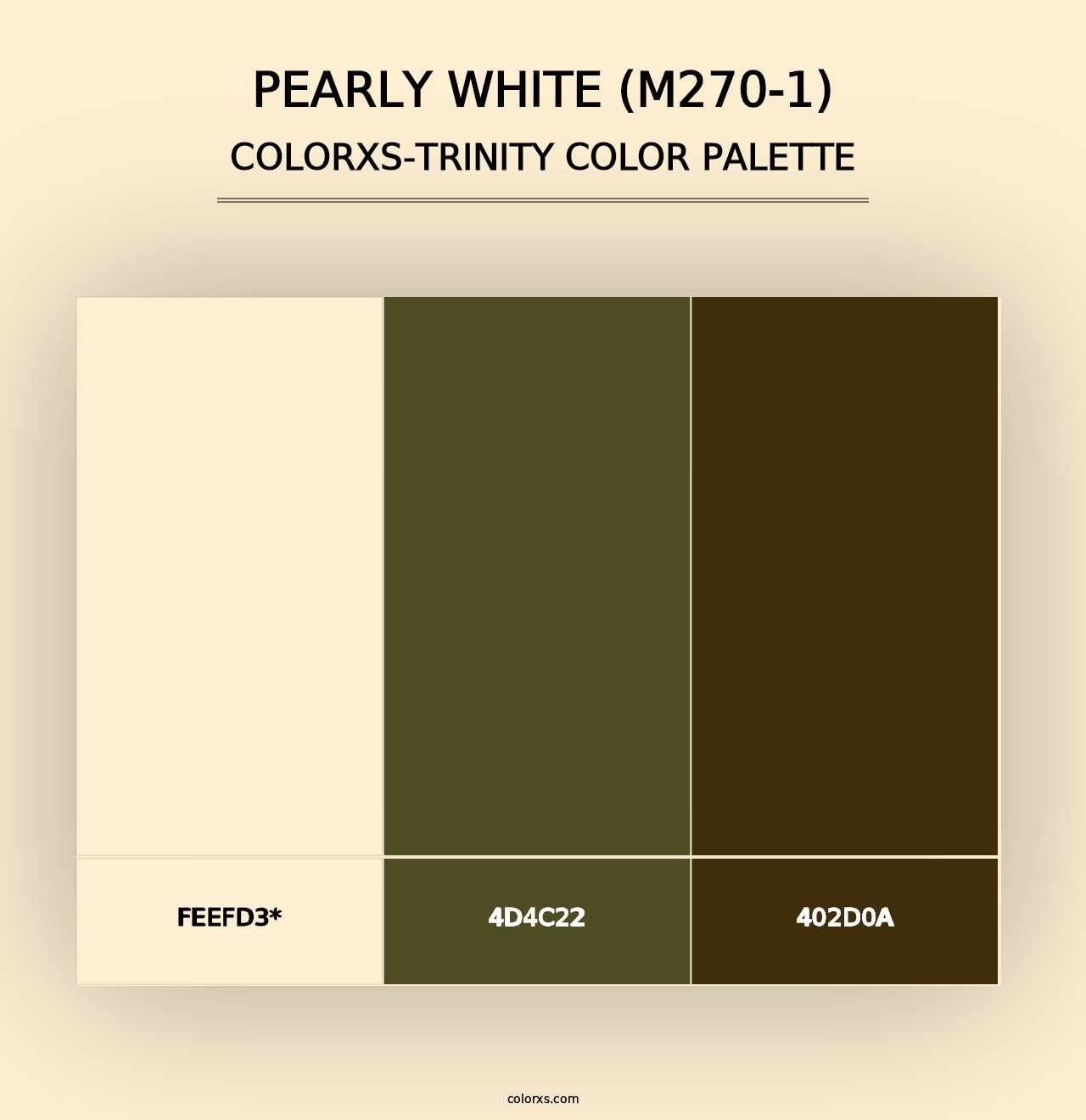 Pearly White (M270-1) - Colorxs Trinity Palette