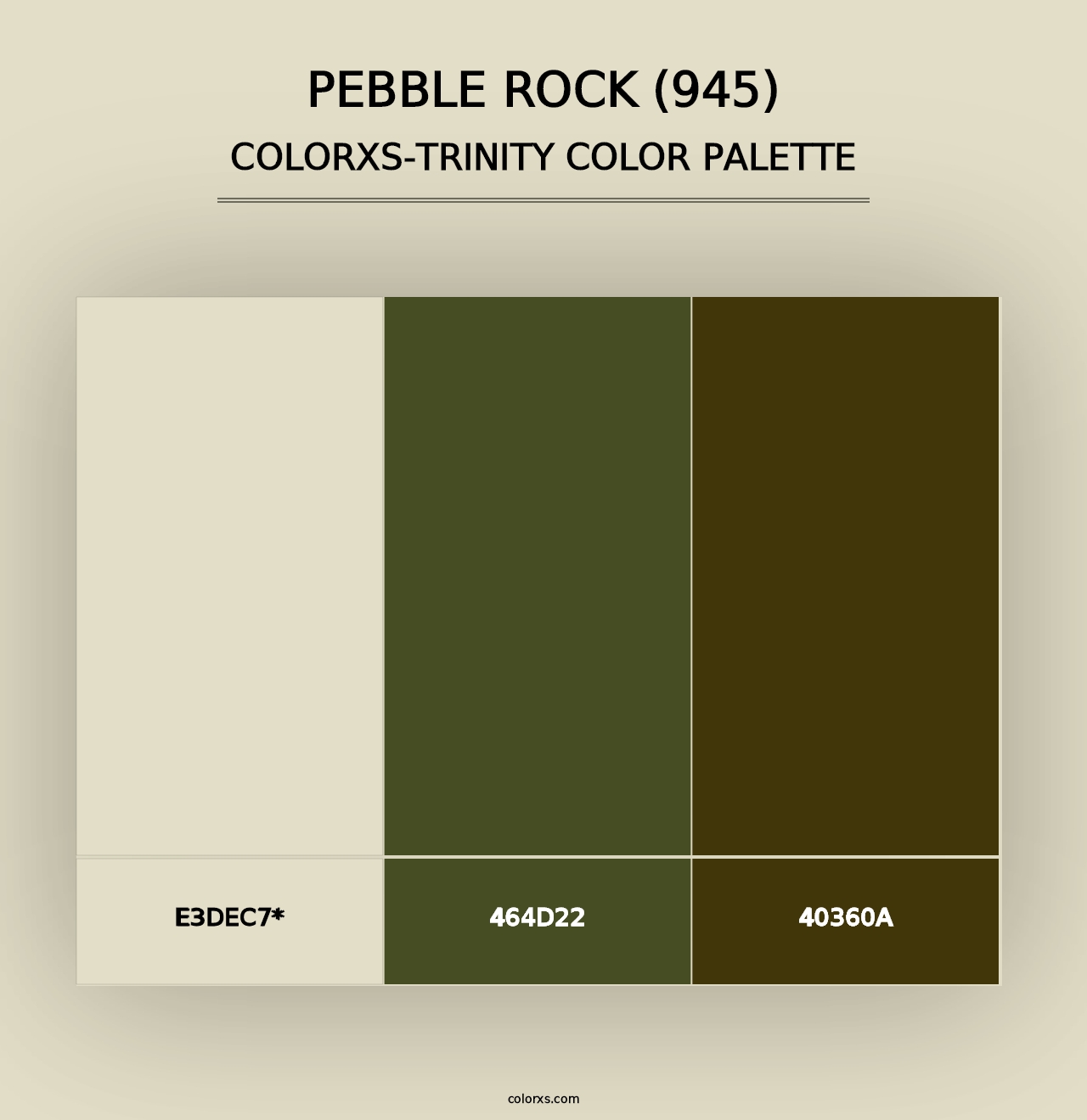 Pebble Rock (945) - Colorxs Trinity Palette