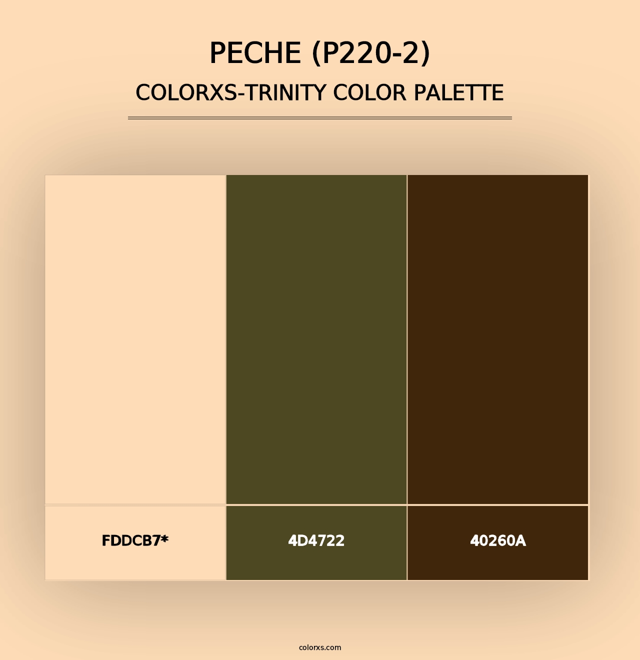 Peche (P220-2) - Colorxs Trinity Palette