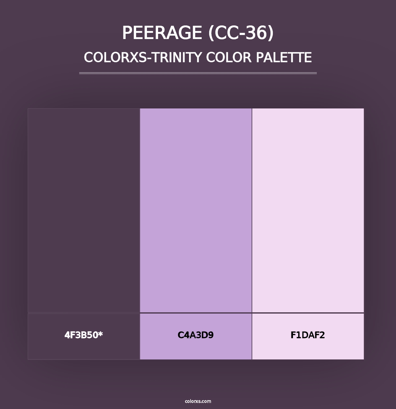 Peerage (CC-36) - Colorxs Trinity Palette