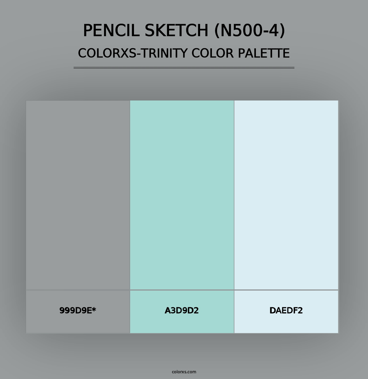 Pencil Sketch (N500-4) - Colorxs Trinity Palette