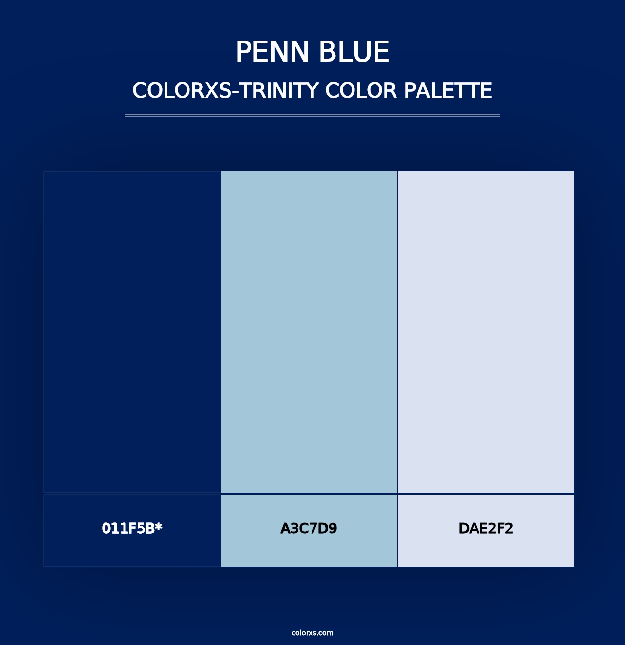 Penn Blue - Colorxs Trinity Palette