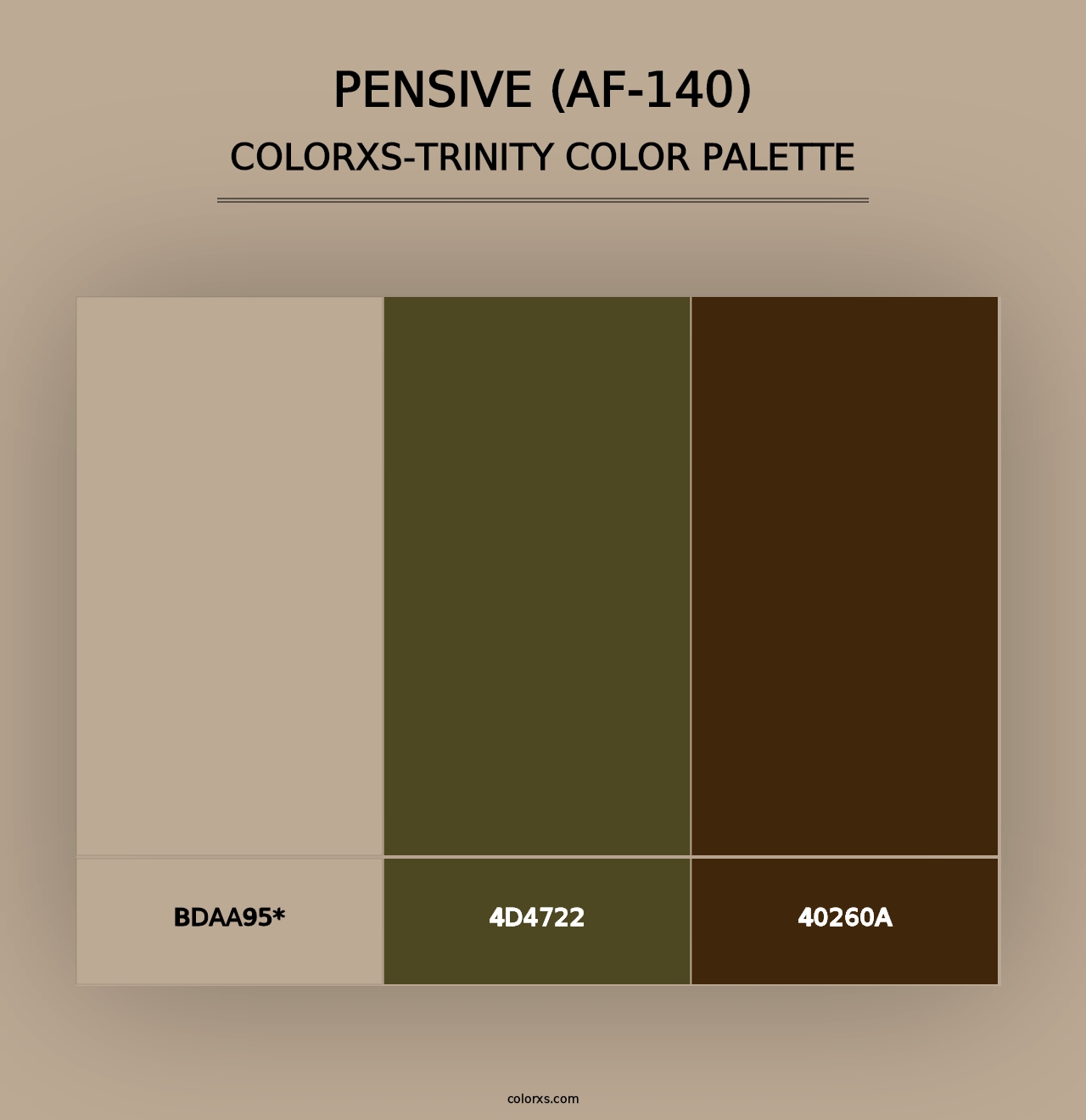 Pensive (AF-140) - Colorxs Trinity Palette