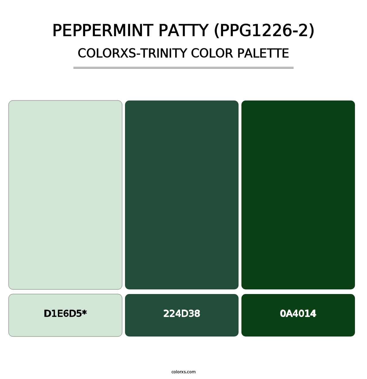 Peppermint Patty (PPG1226-2) - Colorxs Trinity Palette