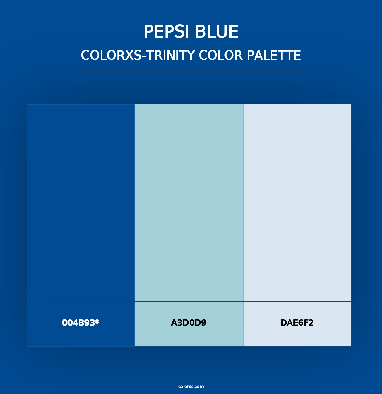 Pepsi Blue - Colorxs Trinity Palette