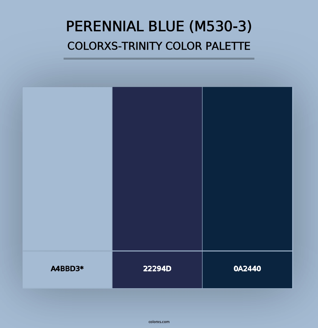 Perennial Blue (M530-3) - Colorxs Trinity Palette