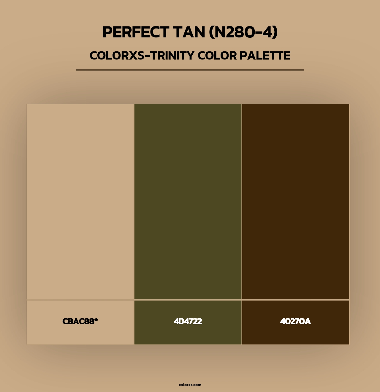 Perfect Tan (N280-4) - Colorxs Trinity Palette