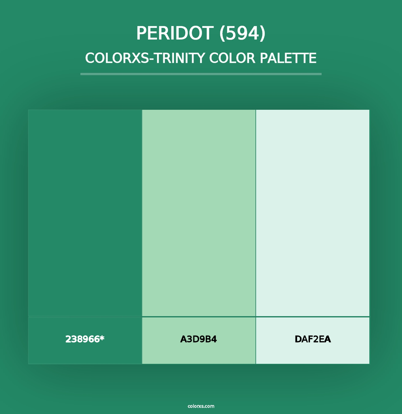 Peridot (594) - Colorxs Trinity Palette