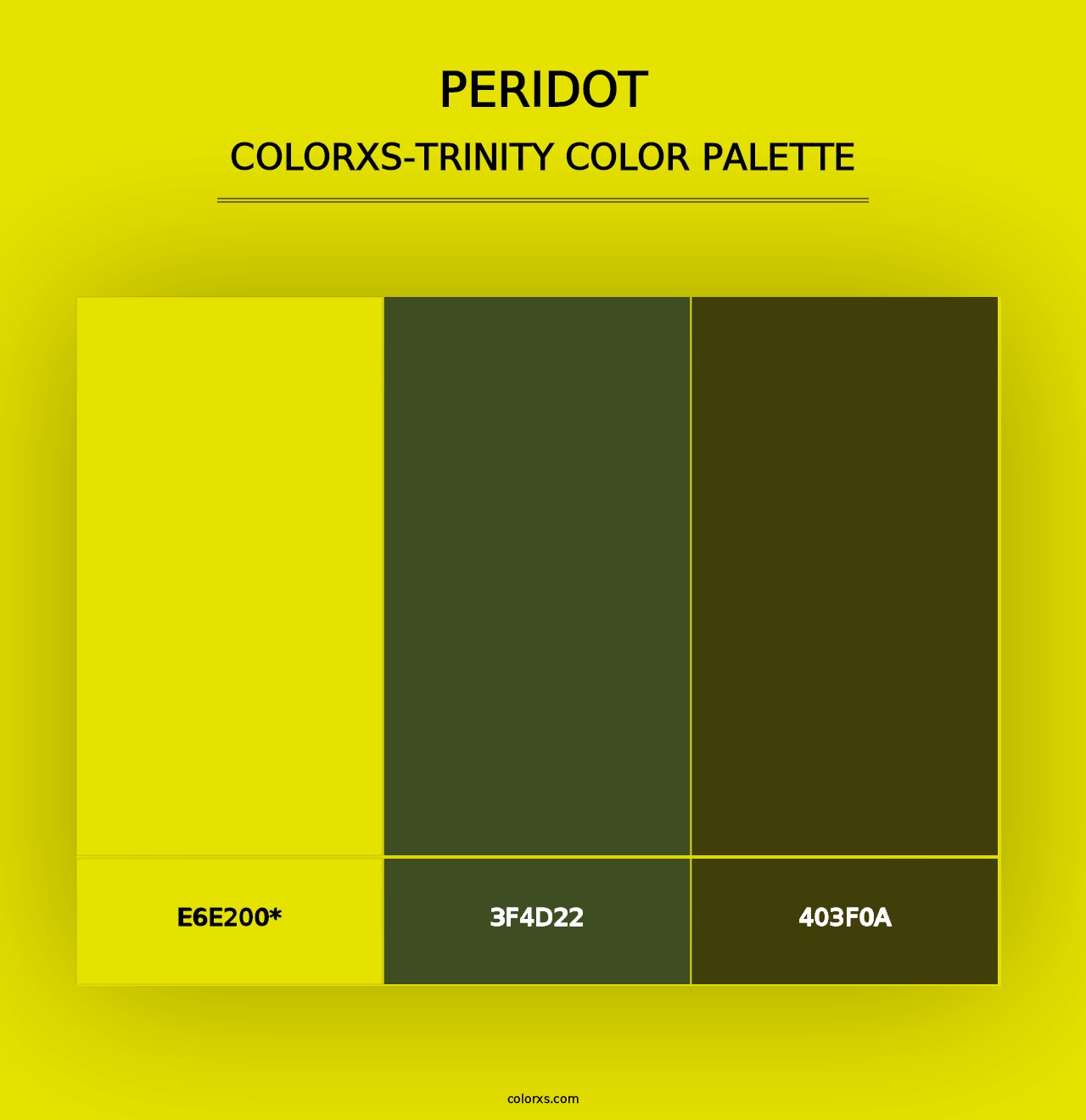 Peridot - Colorxs Trinity Palette