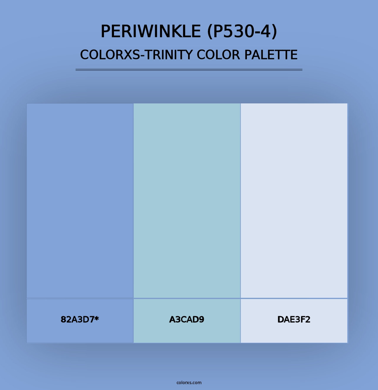 Periwinkle (P530-4) - Colorxs Trinity Palette