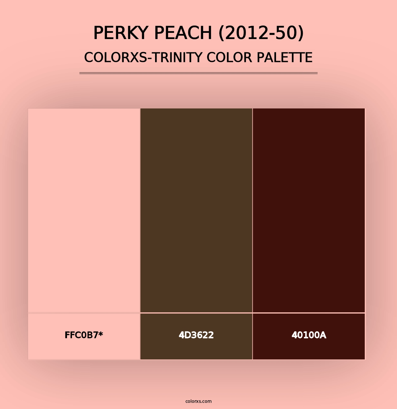 Perky Peach (2012-50) - Colorxs Trinity Palette