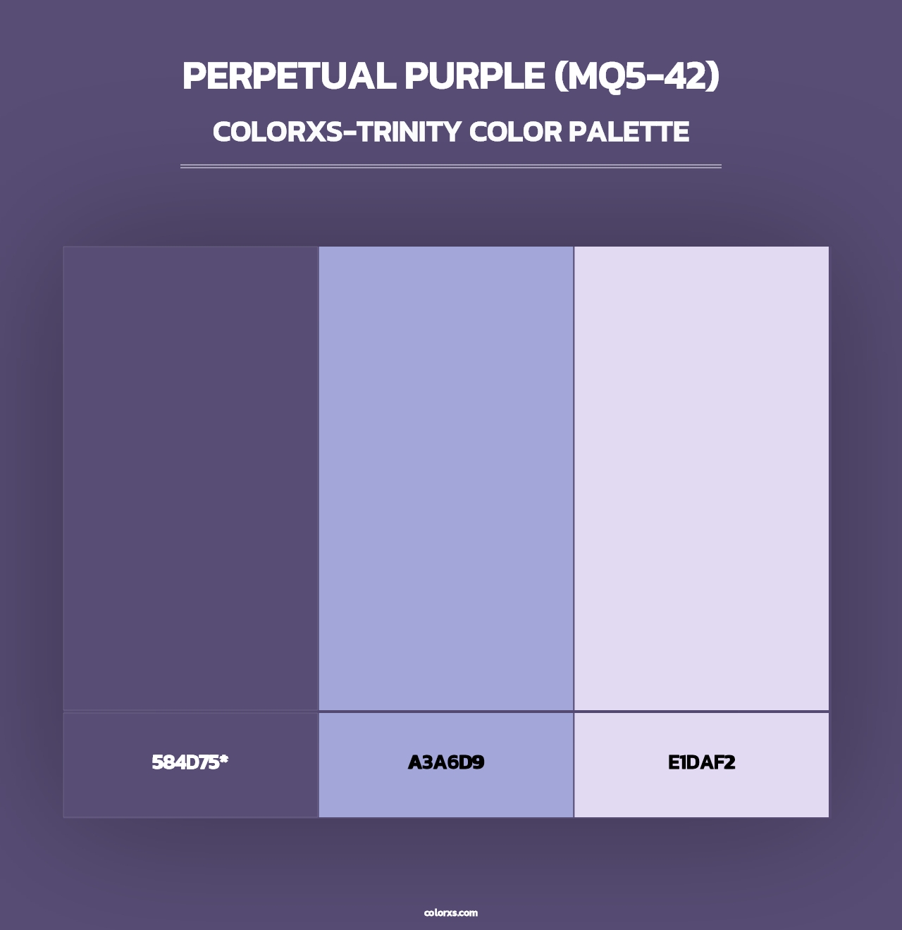 Perpetual Purple (MQ5-42) - Colorxs Trinity Palette