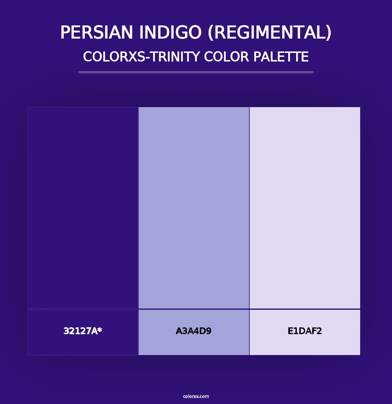 Persian Indigo (Regimental) - Colorxs Trinity Palette