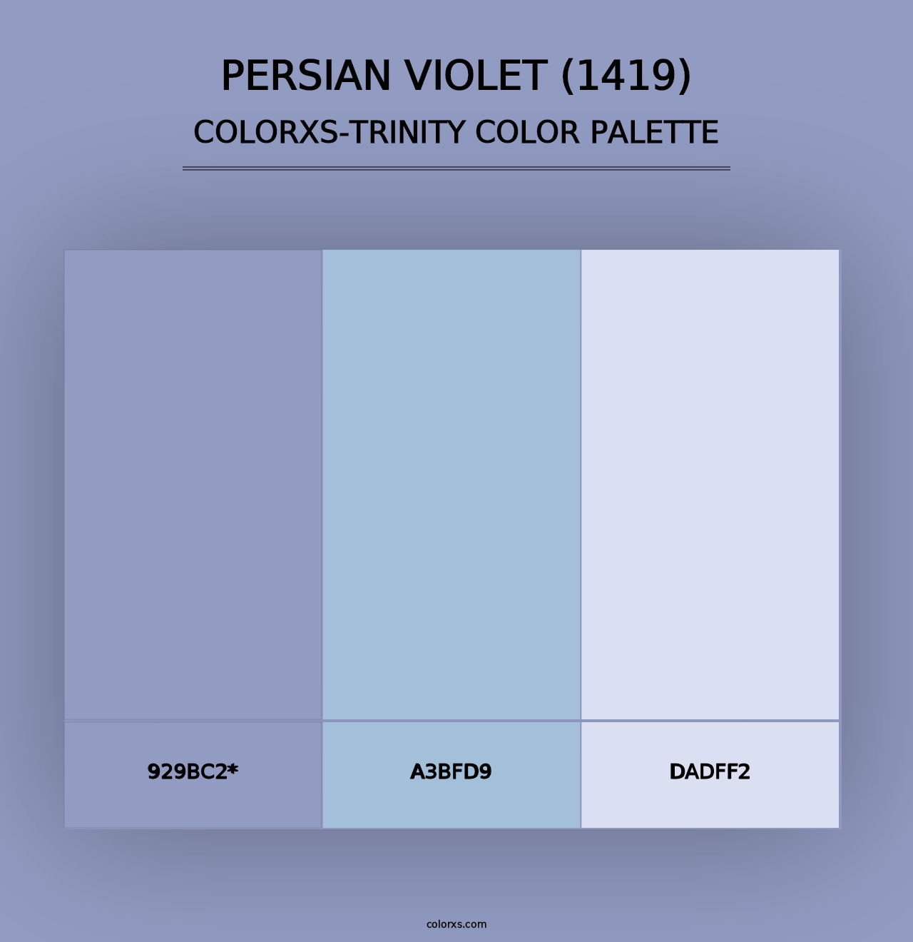 Persian Violet (1419) - Colorxs Trinity Palette