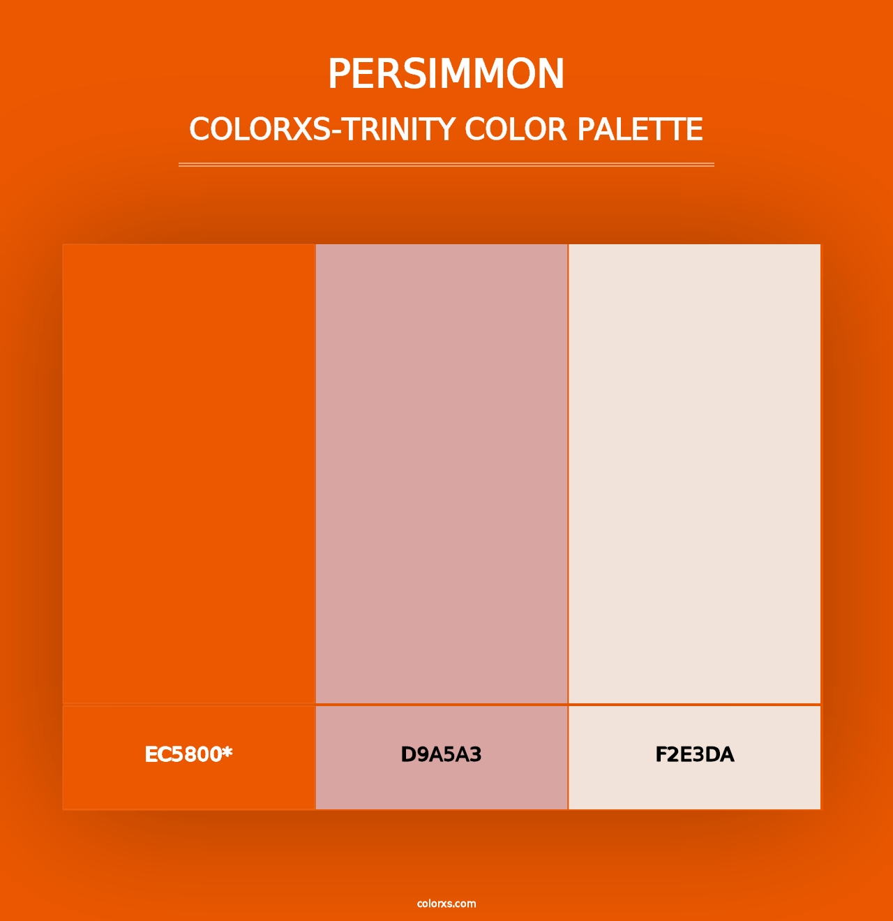 Persimmon - Colorxs Trinity Palette