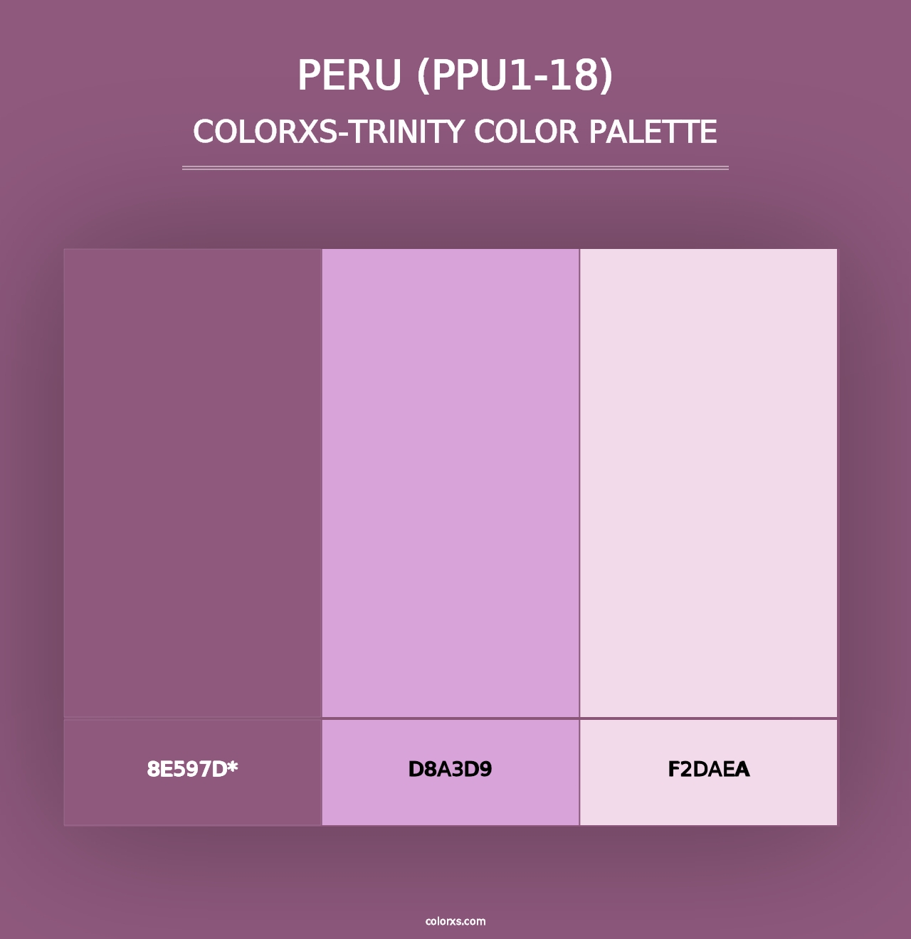 Peru (PPU1-18) - Colorxs Trinity Palette