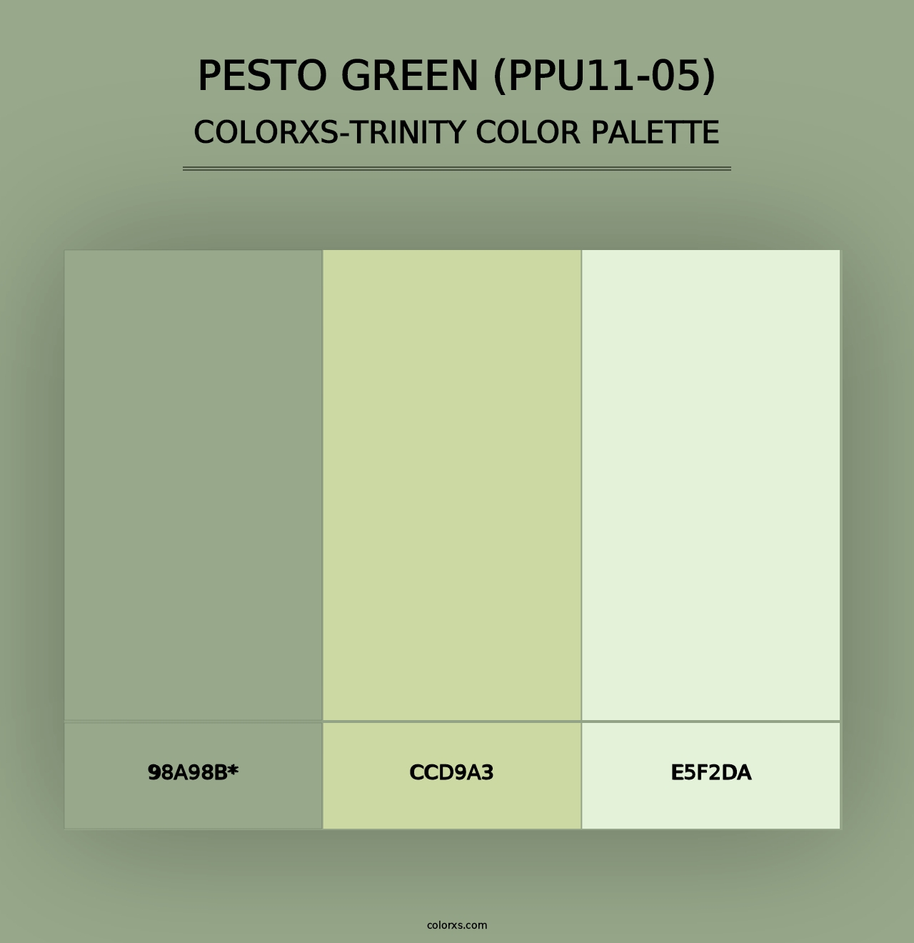 Pesto Green (PPU11-05) - Colorxs Trinity Palette