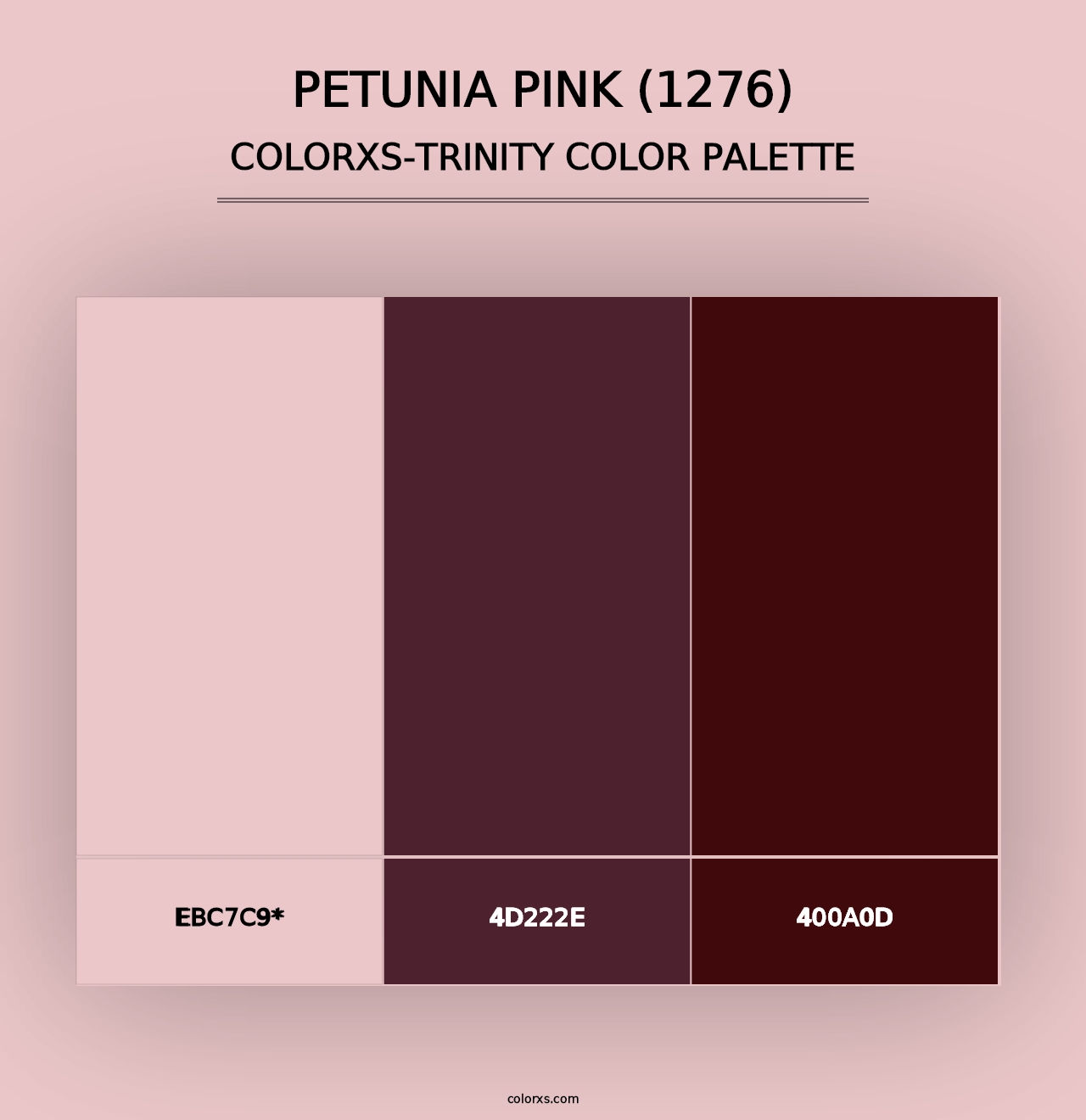 Petunia Pink (1276) - Colorxs Trinity Palette