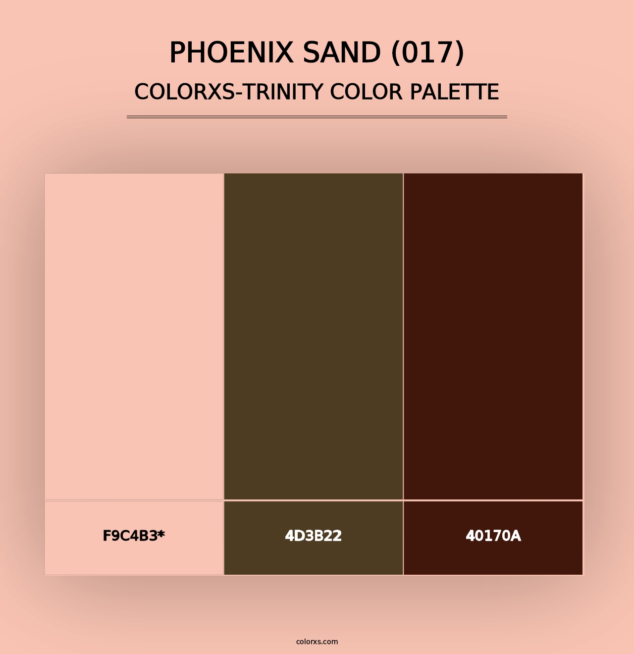 Phoenix Sand (017) - Colorxs Trinity Palette