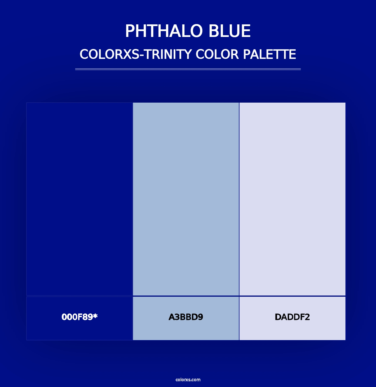 Phthalo Blue - Colorxs Trinity Palette