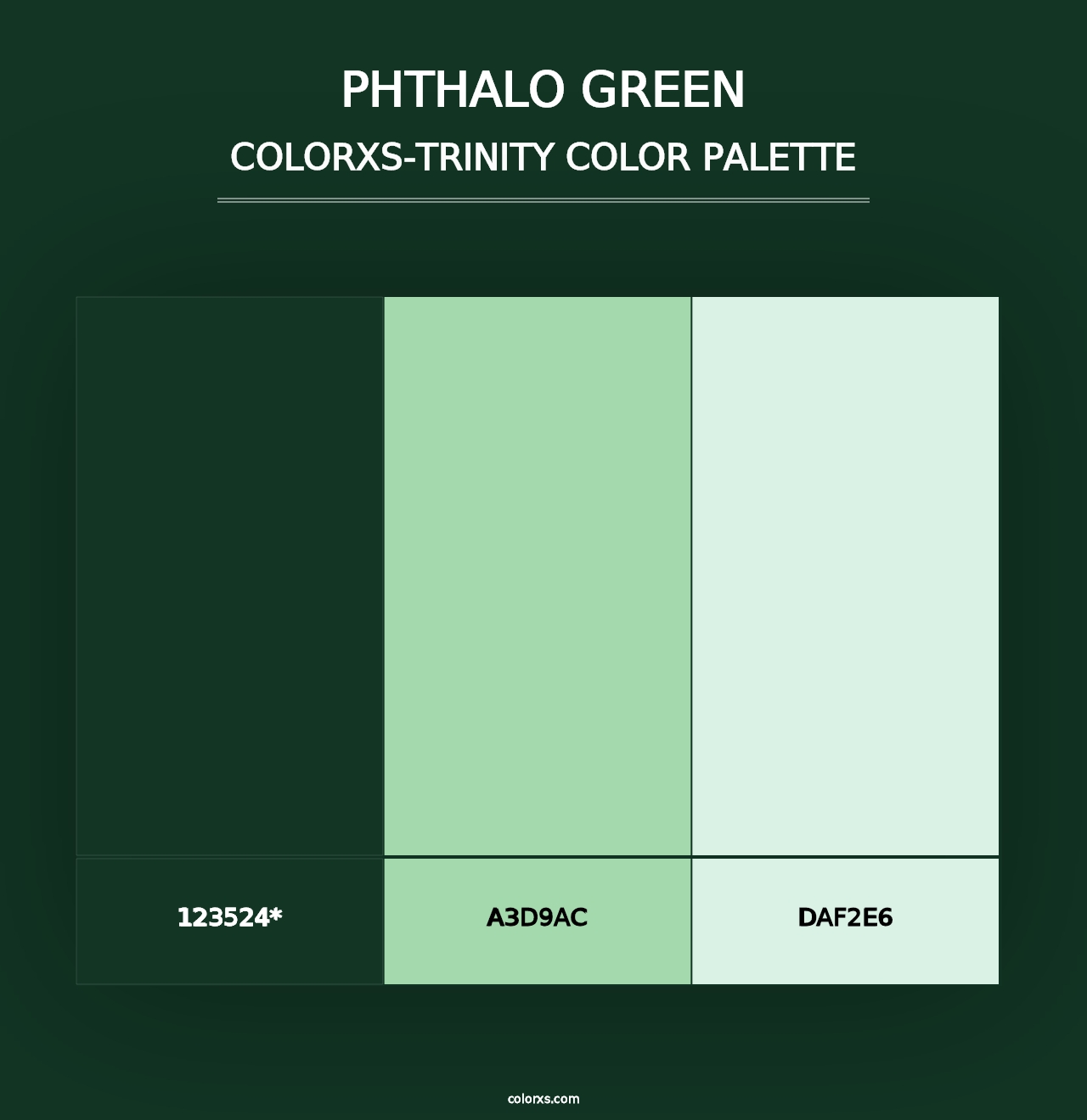 Phthalo Green - Colorxs Trinity Palette