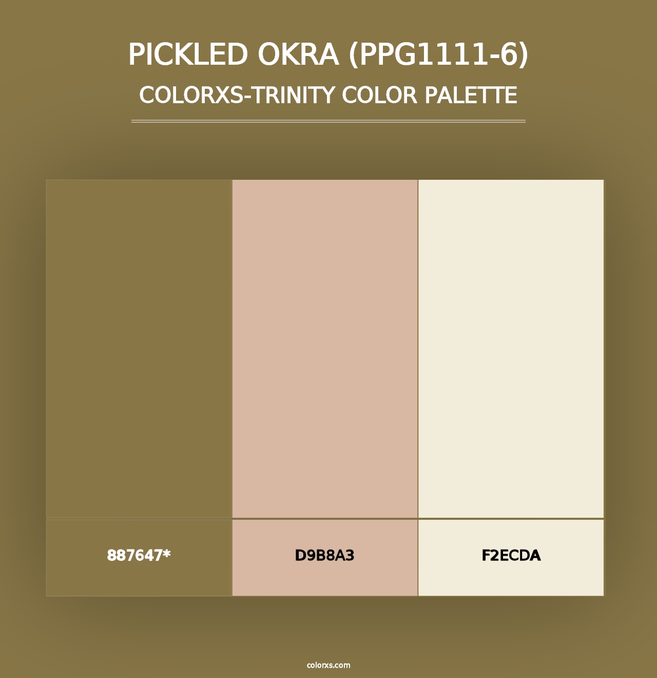 Pickled Okra (PPG1111-6) - Colorxs Trinity Palette