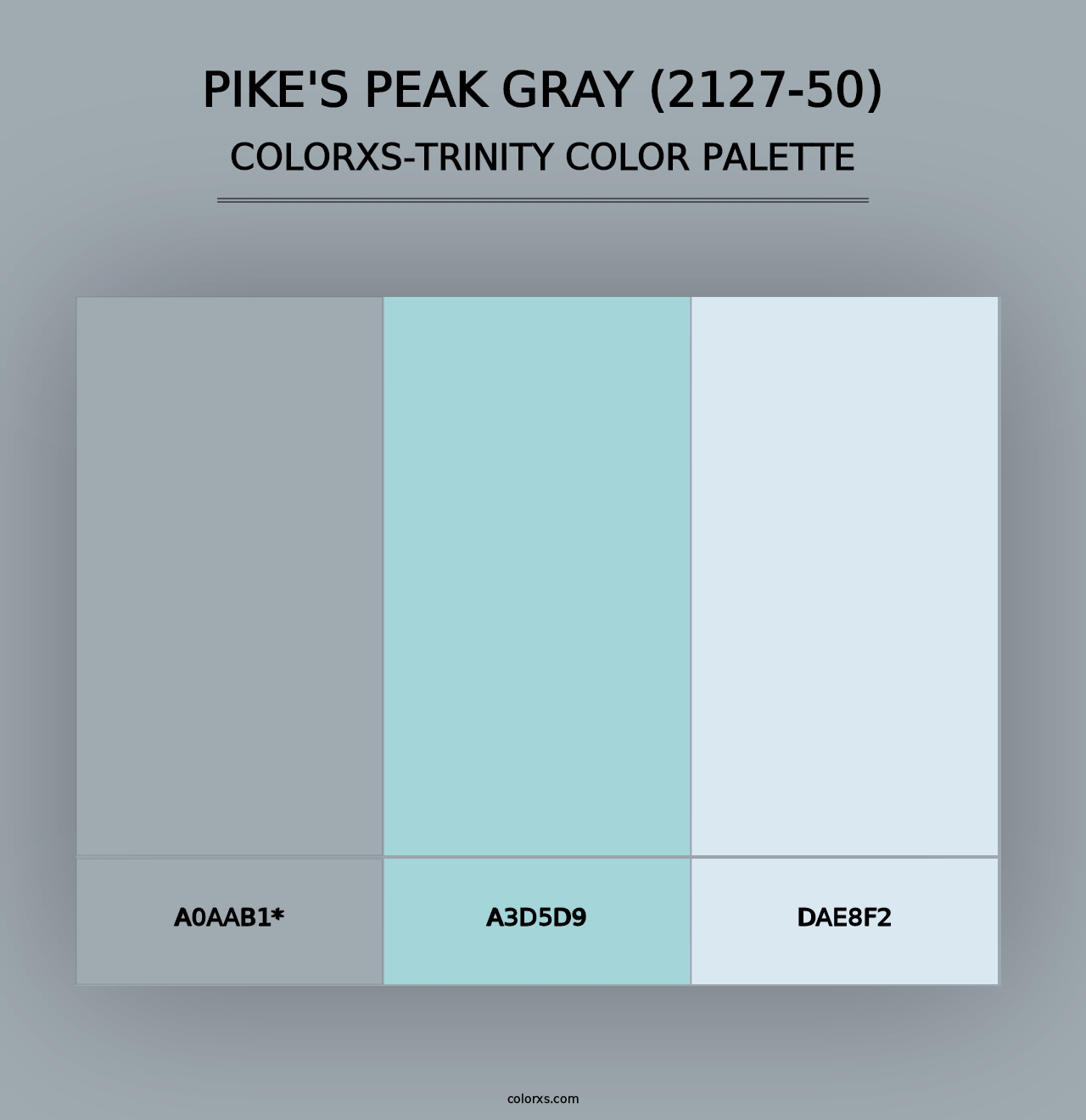 Pike's Peak Gray (2127-50) - Colorxs Trinity Palette