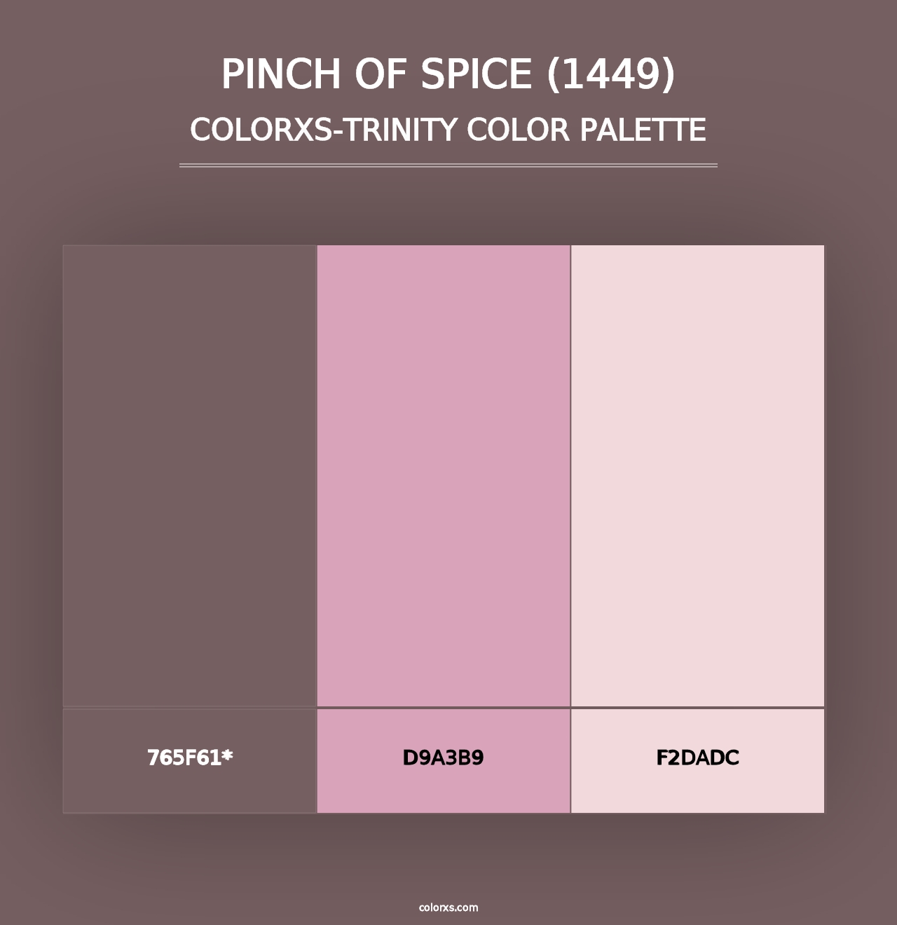 Pinch of Spice (1449) - Colorxs Trinity Palette