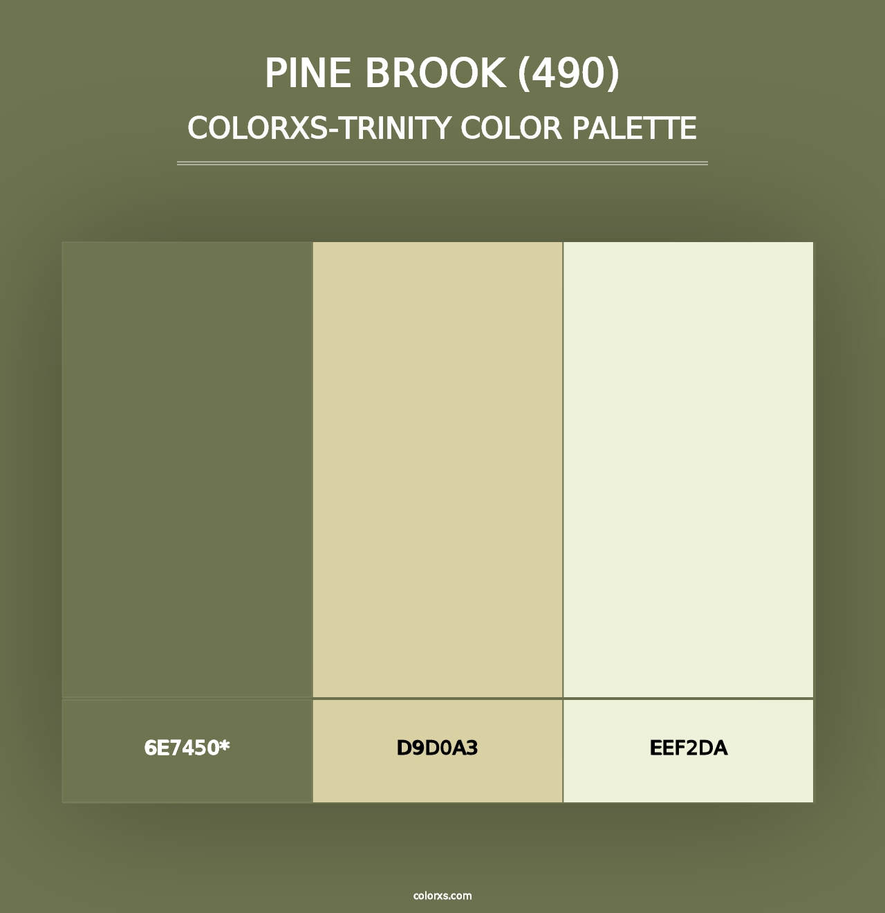 Pine Brook (490) - Colorxs Trinity Palette