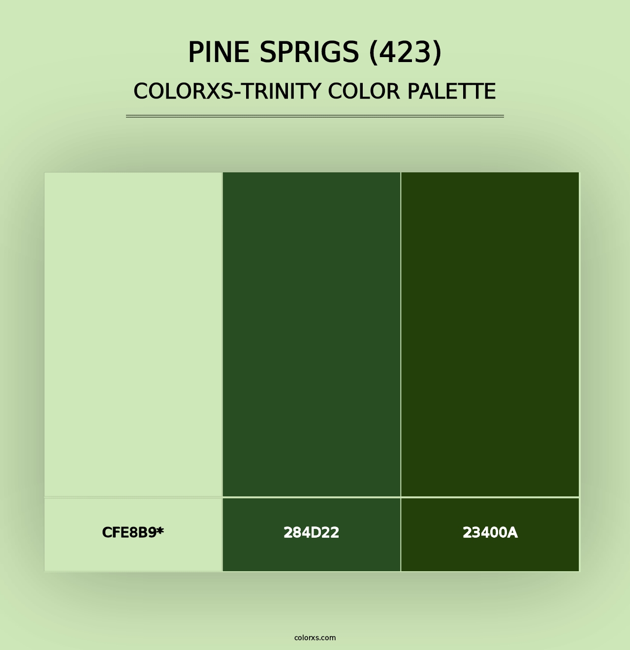 Pine Sprigs (423) - Colorxs Trinity Palette