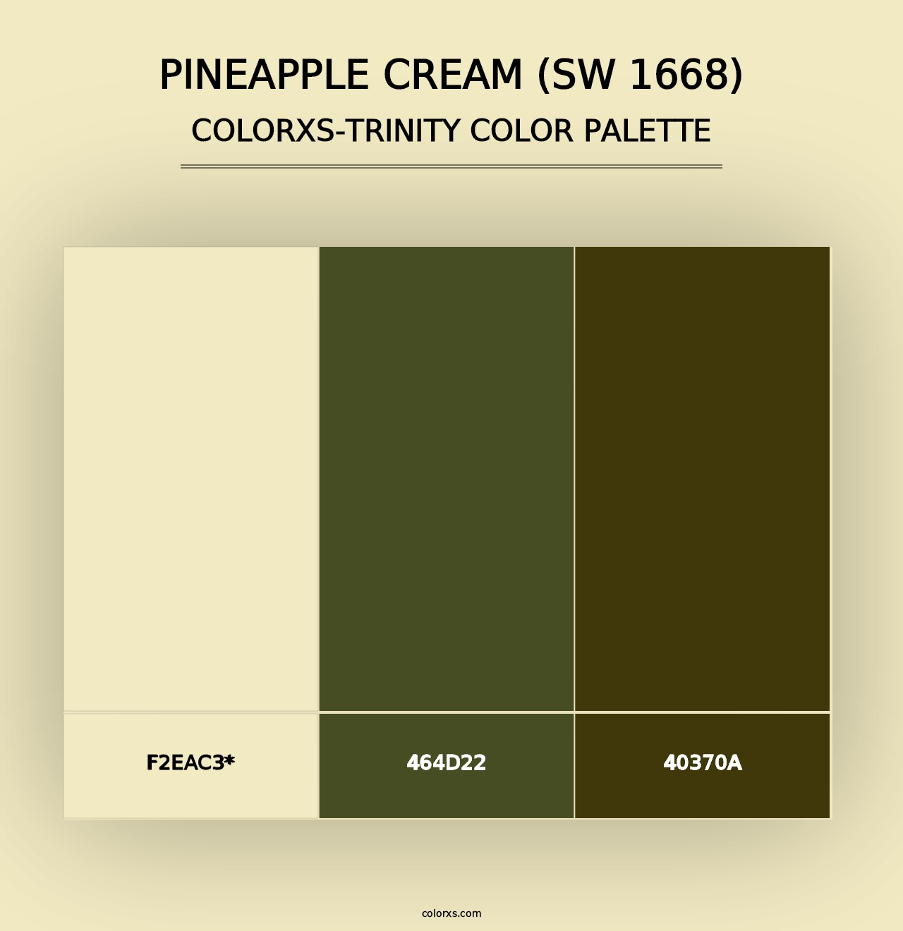 Pineapple Cream (SW 1668) - Colorxs Trinity Palette