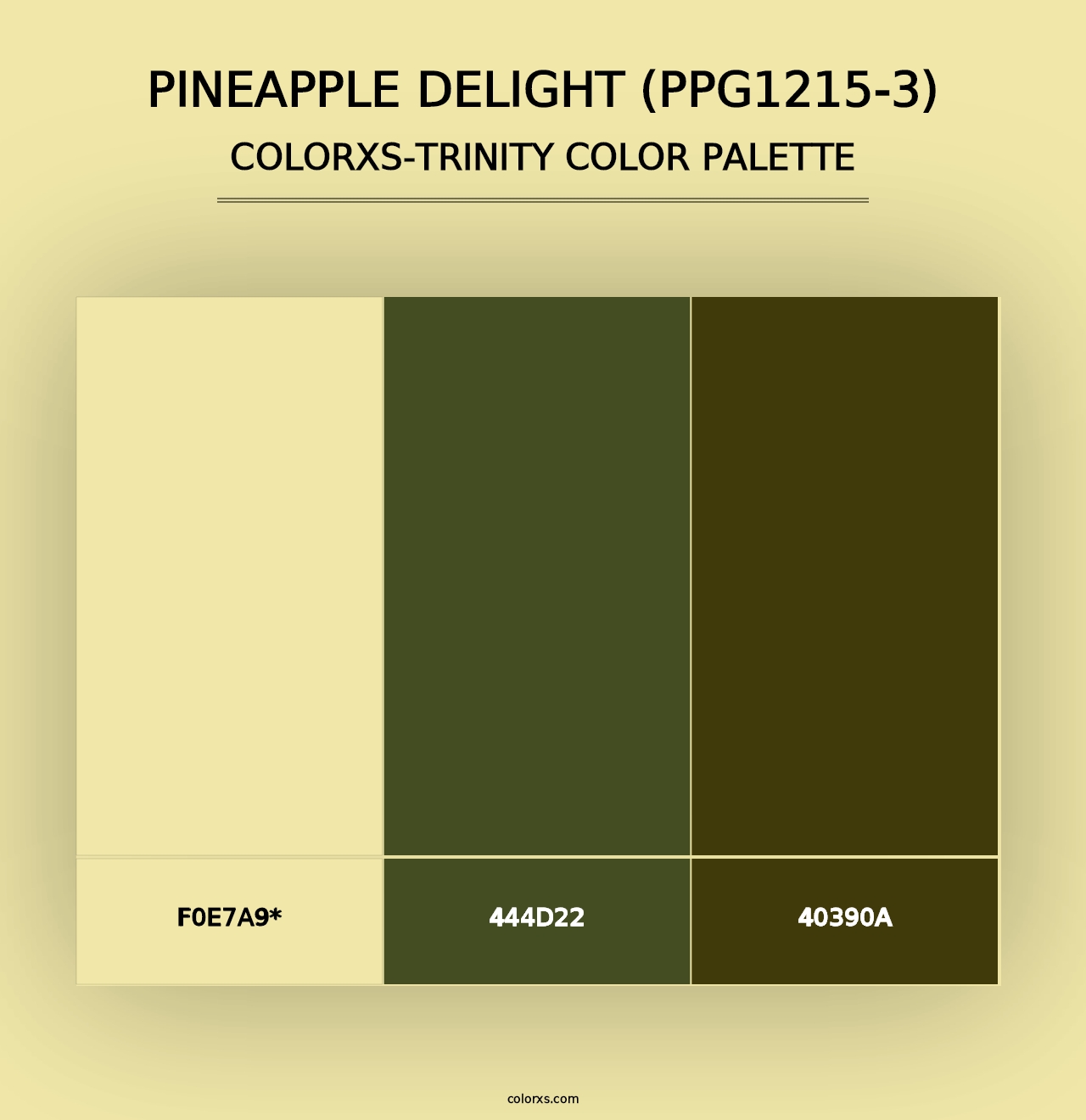 Pineapple Delight (PPG1215-3) - Colorxs Trinity Palette