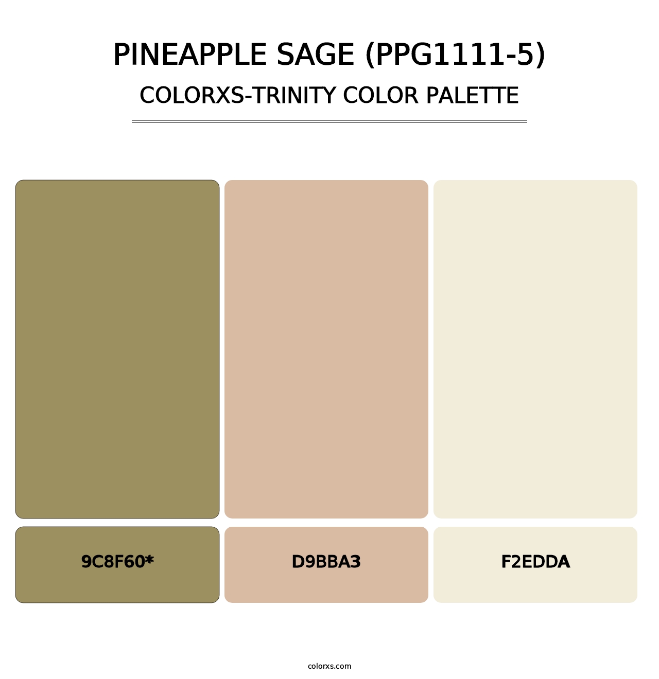 Pineapple Sage (PPG1111-5) - Colorxs Trinity Palette