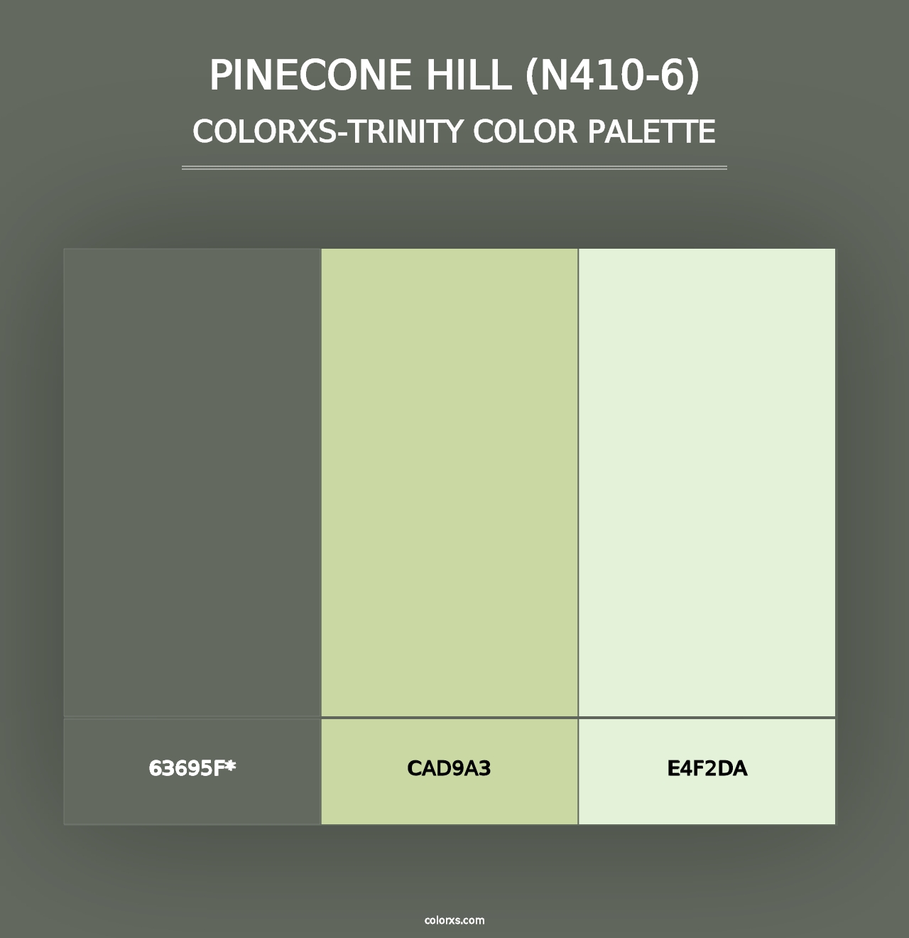 Pinecone Hill (N410-6) - Colorxs Trinity Palette