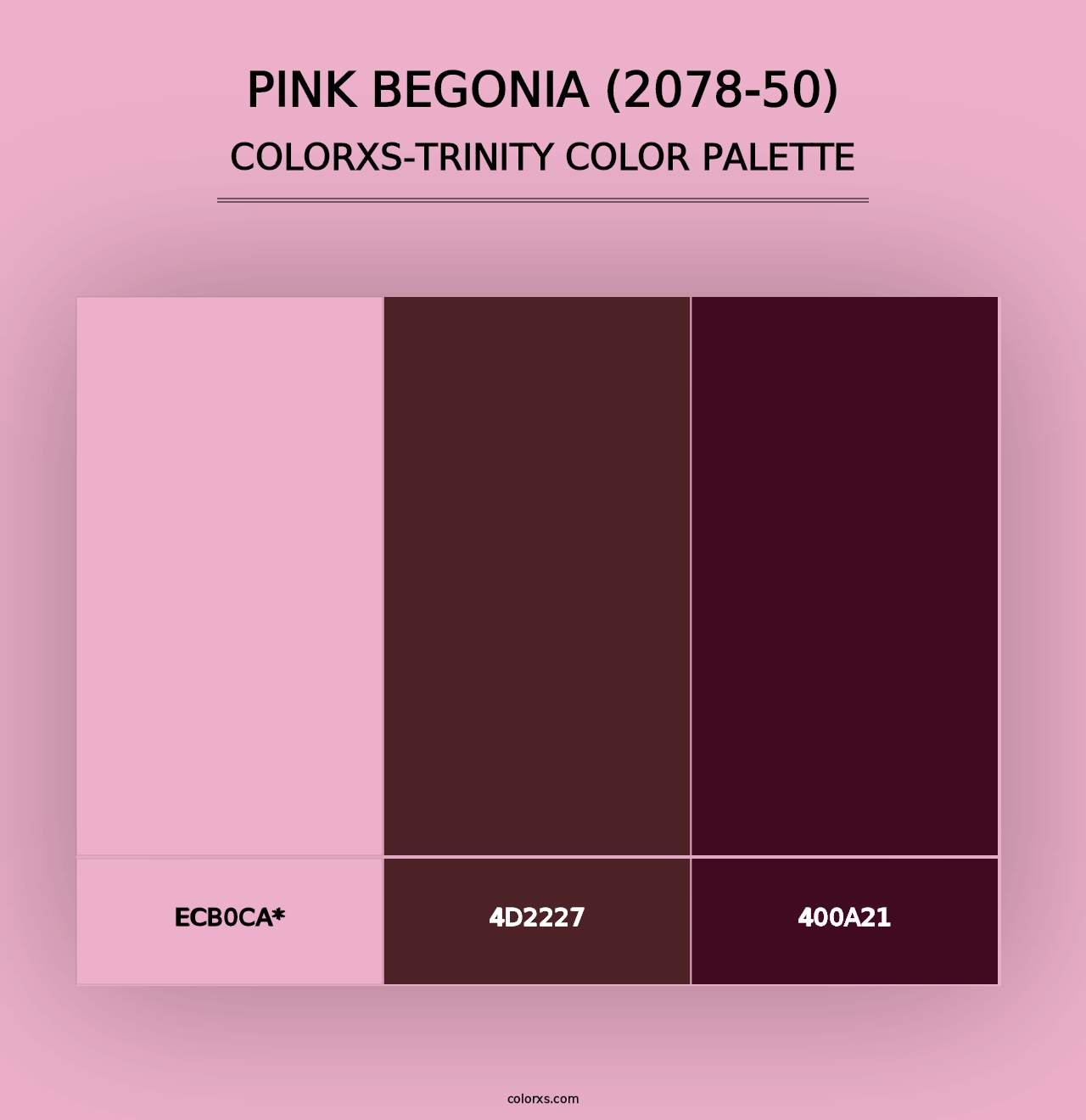 Pink Begonia (2078-50) - Colorxs Trinity Palette