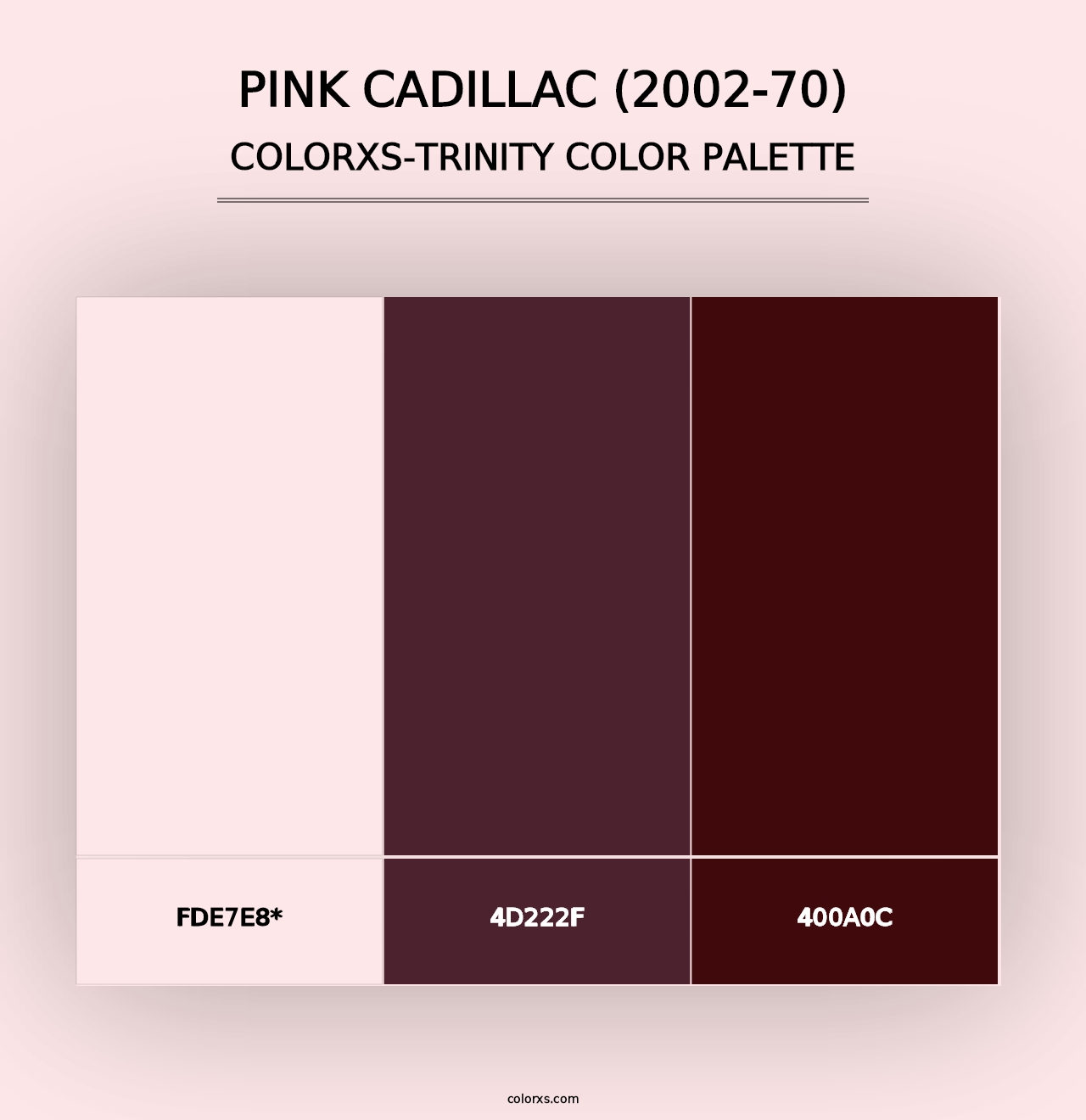 Pink Cadillac (2002-70) - Colorxs Trinity Palette